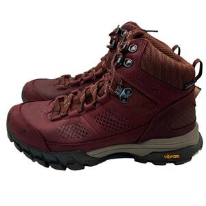 Vasque Boots Womens‎ 8M Red Talus AT UltraDry Hiking Shoe Rum Raisin 7385